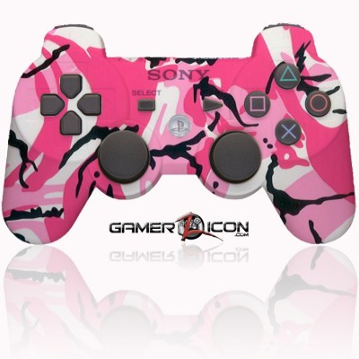 PS3 Modded Controller Pink Camo