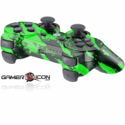 PS3 Savage Green Modded Controller