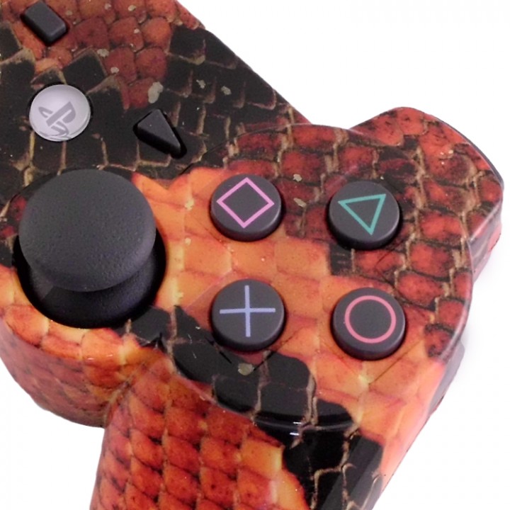PS3 Snake Skin Moded Controller