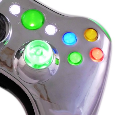 Xbox 360 Chrome Green Controller