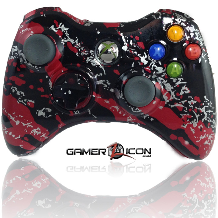 Xbox 360 Savage Red Modded Controller
