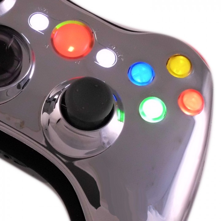 Xbox Chrome modded rapid fire controller