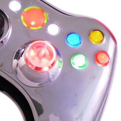 Xbpx 360 Chrome Red Controller