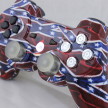 Custom Order From A Customer.  Chrome Bullet Buttons, Glow In The Dark Thumbsticks and LED Lighted PS Button