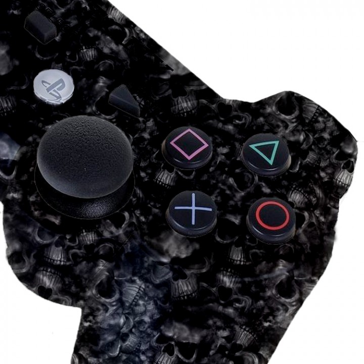 PS3 Dark Skulls Modded Controller