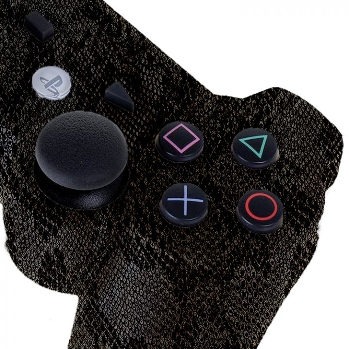 PS3 Dark Snake Skin modded controller