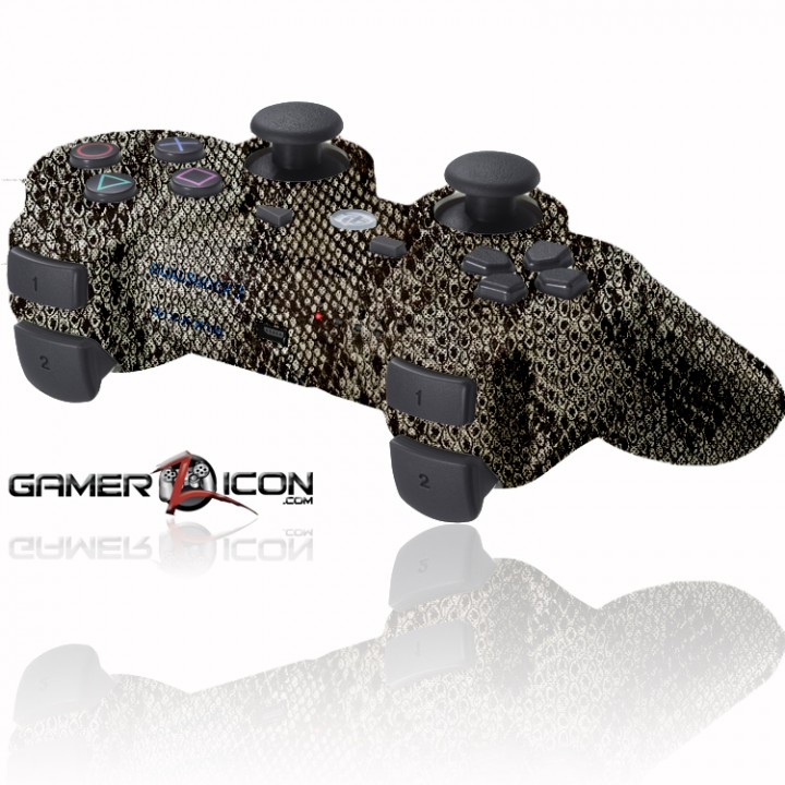 PS3 Rapid Fire Controller Reptile Snake Skin