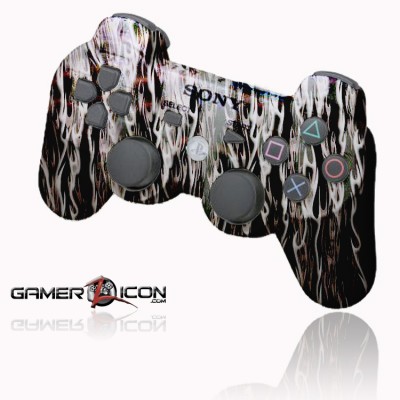 PS3 White Flames rapid fire controller