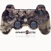 PS3 Modded Controller Brown Leaf Camo