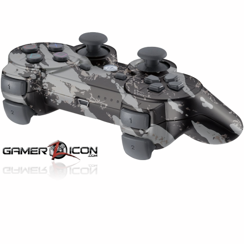 PS3 Modded Controller Savage Silver