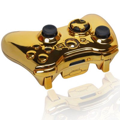 Xbox 360 Chrome Gold Modded Controller