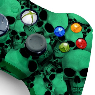 Xbox 360 Glow In The Dark Skull modded controller