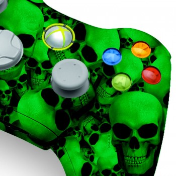 Xbox 360 Green Skull modded controller