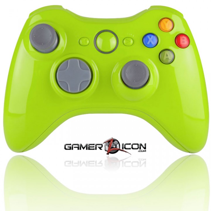 Xbox 360 Modded Controller Glossy Apple Green