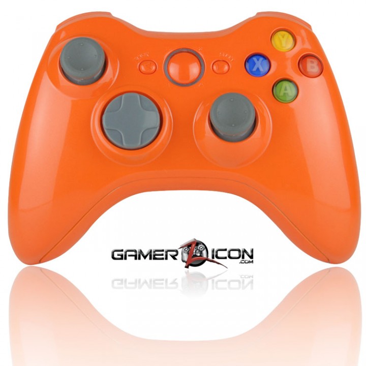 Xbox 360 Modded Controller Glossy Orange