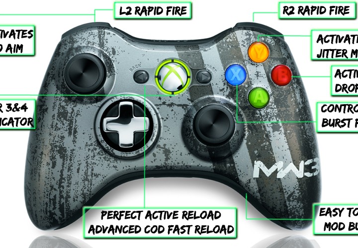 xbox 360 10 mode modded controller MW3