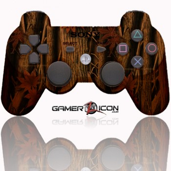 PS3 Modded Controller Tan Woods Camo