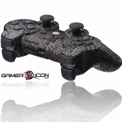 PS3 Rapid Fire Controller Silver Snake Skin