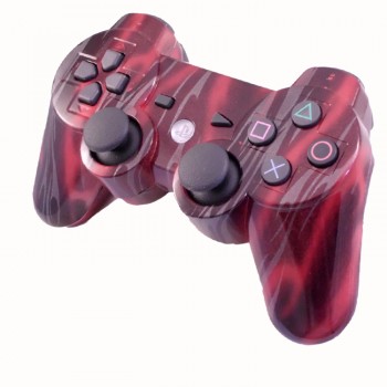 PS3 Red Flames Rapid Fire Controller