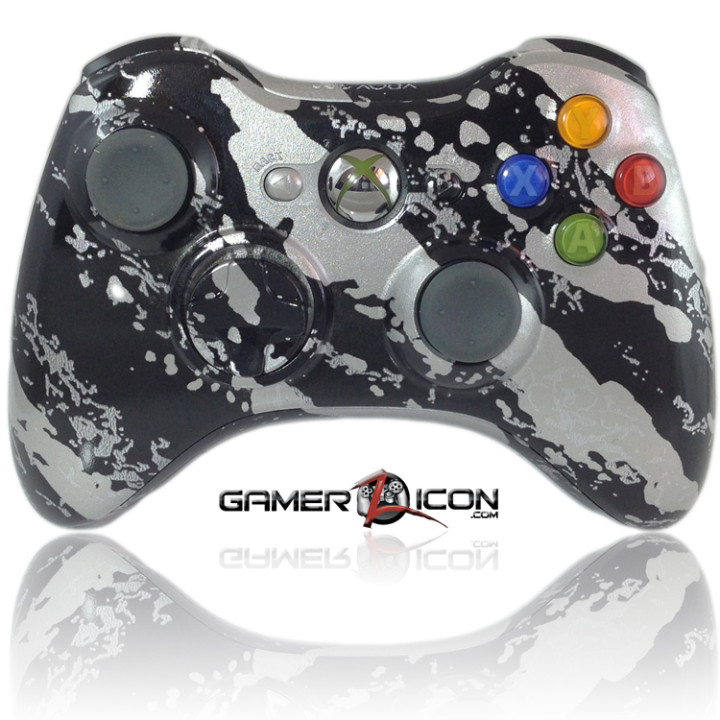 Xbox 360 Savage Silver modded controller