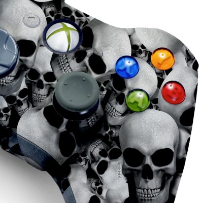 Xbox 360 White Skull modded controller