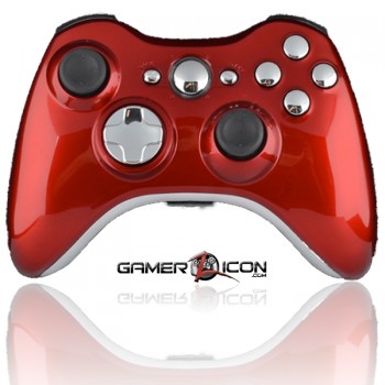 Xbox 360 Modded Controller Polished Red