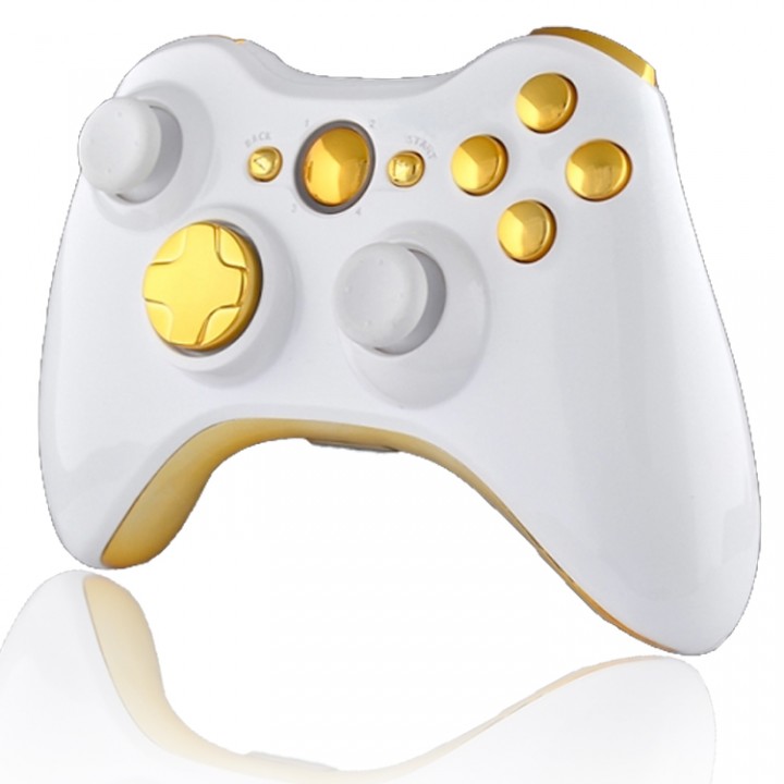 Xbox 360 Rapid Fire Controller White & Gold