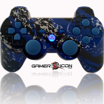 PS3 Modded Controller All Savage Blue