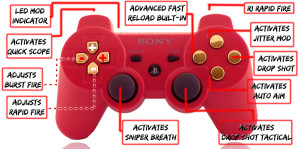 PS3 10 Mode Deep Red Gold
