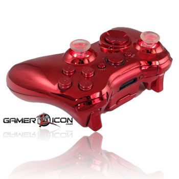 Xbox 360 Chrome Red Bullet Button Edition