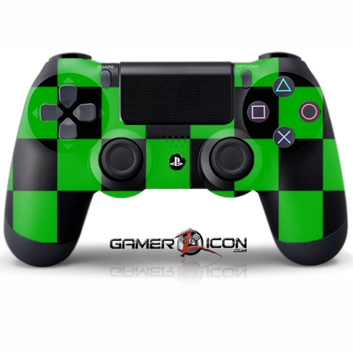 PS4 Green Checker Controller
