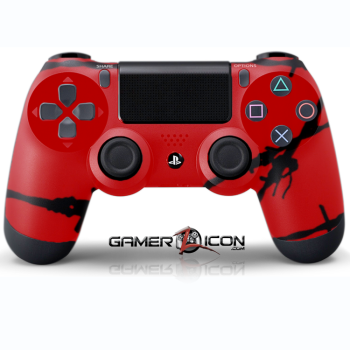 PS4 Red Barbwire Controller