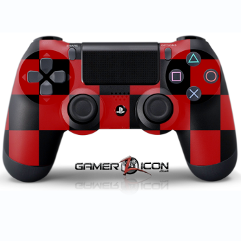 PS4 Red Checker Controller