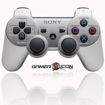 PS3 modded controller silver