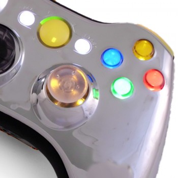 Xbox 360 Chrome Yellow Controller
