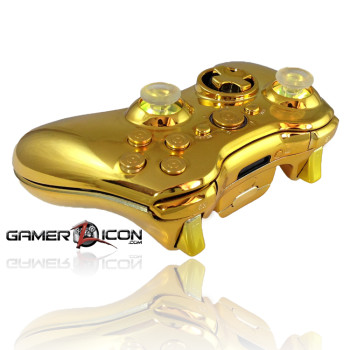 Xbox 360 Chrome Gold Raptorfire Bullet Edition