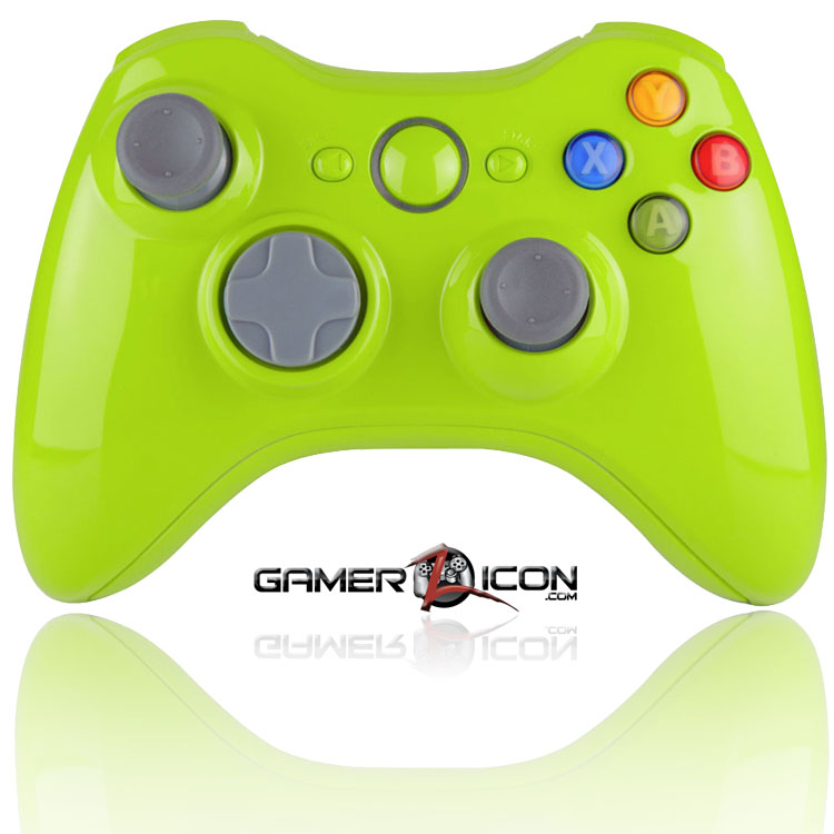 green xbox 360 controller