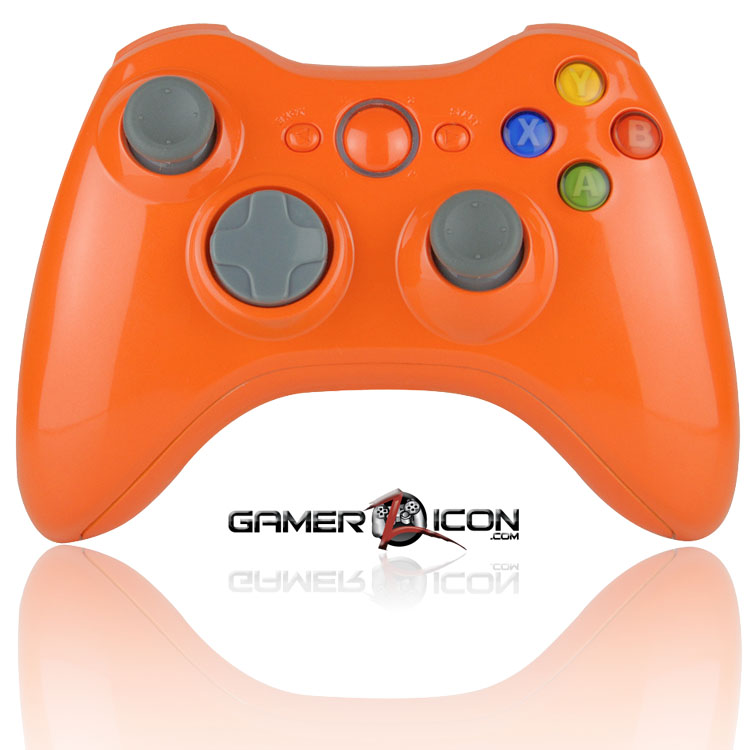 orange xbox 360 controller